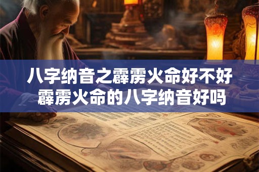 八字纳音之霹雳火命好不好 霹雳火命的八字纳音好吗