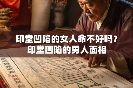 印堂凹陷的女人命不好吗？印堂凹陷的男人面相