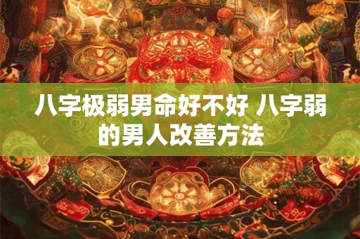 八字极弱男命好不好 八字弱的男人改善方法