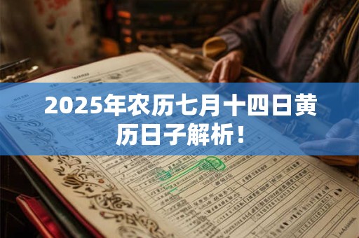 2025年农历七月十四日黄历日子解析！