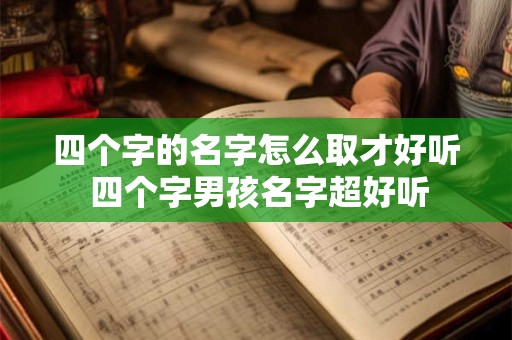 四个字的名字怎么取才好听 四个字男孩名字超好听