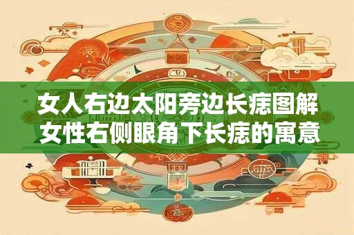 女人右边太阳旁边长痣图解 女性右侧眼角下长痣的寓意
