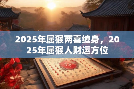 2025年属猴两喜缠身，2025年属猴人财运方位