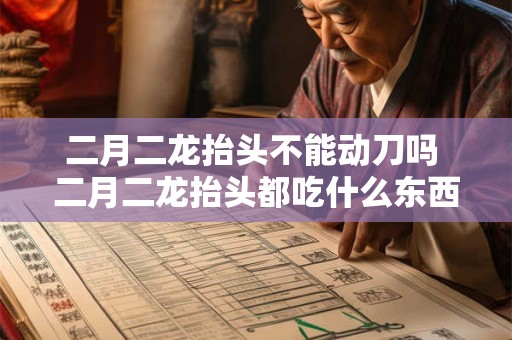 二月二龙抬头不能动刀吗 二月二龙抬头都吃什么东西