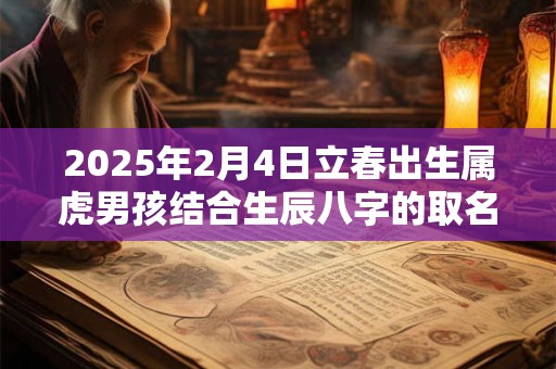 2026年2月4日立春出生属虎男孩结合生辰八字的取名宝典