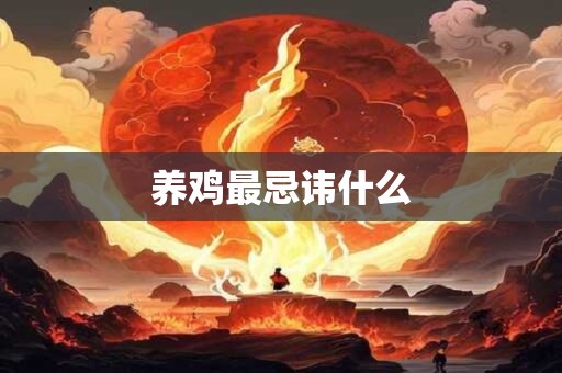 养鸡最忌讳什么