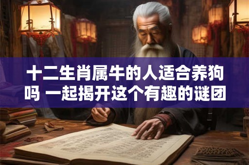 十二生肖属牛的人适合养狗吗 一起揭开这个有趣的谜团！