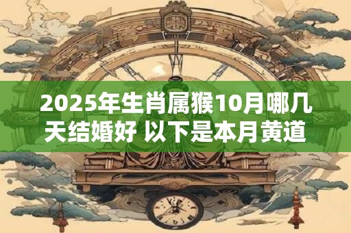 2025年生肖属猴10月哪几天结婚好 以下是本月黄道吉日