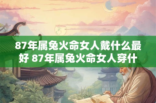 87年属兔火命女人戴什么最好 87年属兔火命女人穿什么首饰最合适