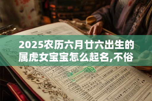 2025农历六月廿六出生的属虎女宝宝怎么起名,不俗气的