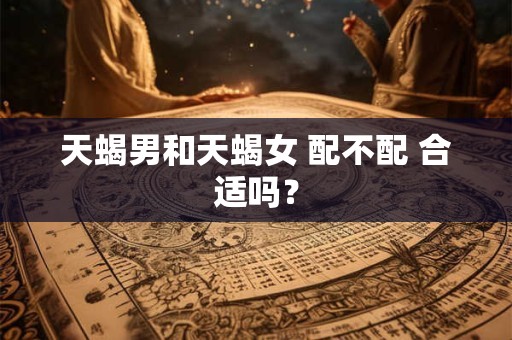 天蝎男和天蝎女 配不配 合适吗？