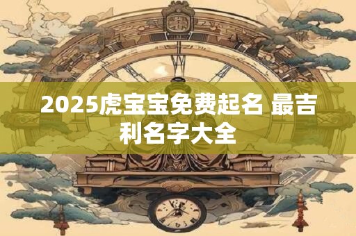 2025虎宝宝免费起名 最吉利名字大全