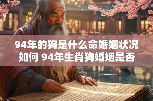 94年的狗是什么命婚姻状况如何 94年生肖狗婚姻是否顺利