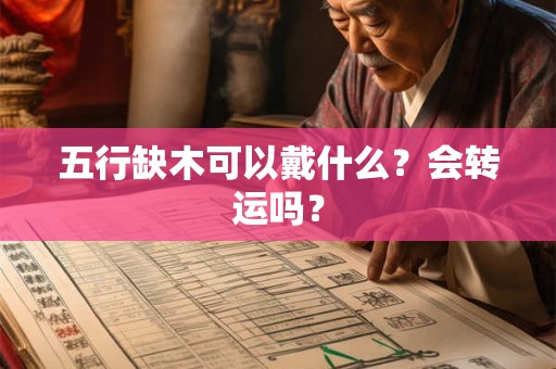 五行缺木可以戴什么？会转运吗？