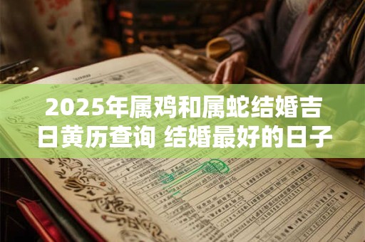 2025年属鸡和属蛇结婚吉日黄历查询 结婚最好的日子