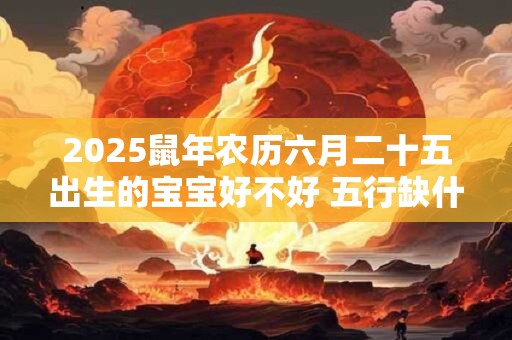 2025鼠年农历六月二十五出生的宝宝好不好 五行缺什么
