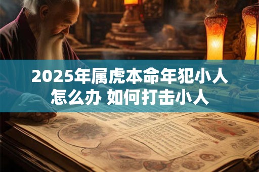 2025年属虎本命年犯小人怎么办 如何打击小人