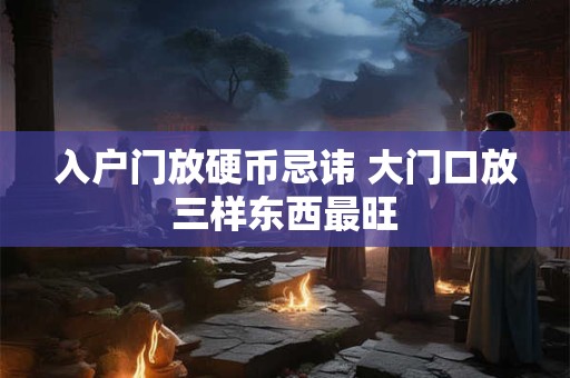 入户门放硬币忌讳 大门口放三样东西最旺