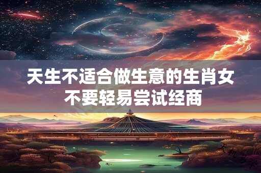 天生不适合做生意的生肖女 不要轻易尝试经商