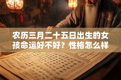 农历三月二十五日出生的女孩命运好不好？性格怎么样？