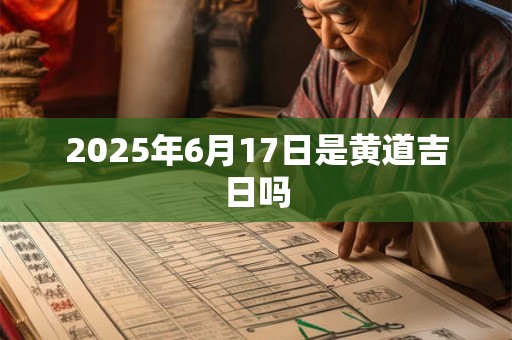 2025年6月17日是黄道吉日吗