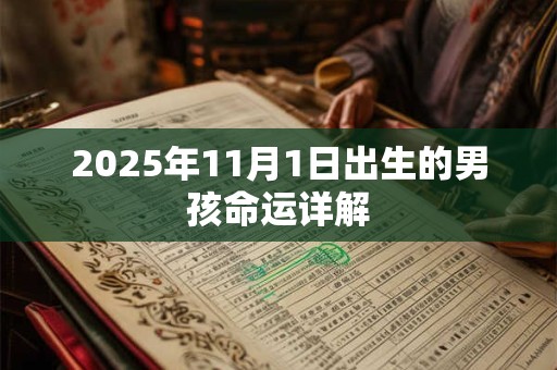 2025年11月1日出生的男孩命运详解