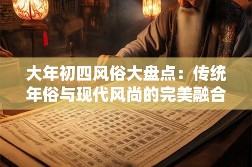大年初四风俗大盘点：传统年俗与现代风尚的完美融合