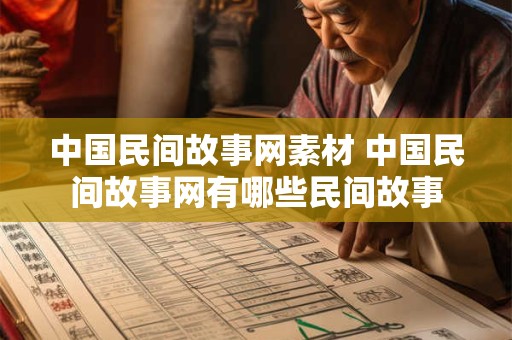 中国民间故事网素材 中国民间故事网有哪些民间故事
