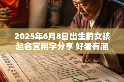 2025年6月8日出生的女孩起名宜用字分享 好看有涵养的名字推荐