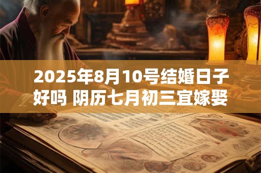 2025年8月10号结婚日子好吗 阴历七月初三宜嫁娶吗