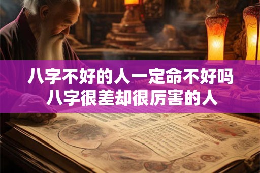 八字不好的人一定命不好吗 八字很差却很厉害的人