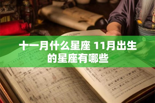十一月什么星座 11月出生的星座有哪些