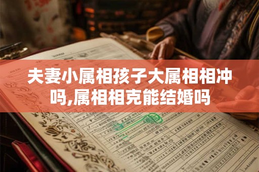 夫妻小属相孩子大属相相冲吗,属相相克能结婚吗