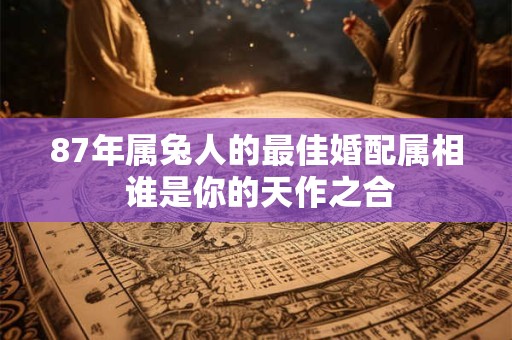 87年属兔人的最佳婚配属相 谁是你的天作之合