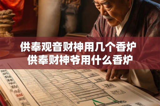 供奉观音财神用几个香炉 供奉财神爷用什么香炉