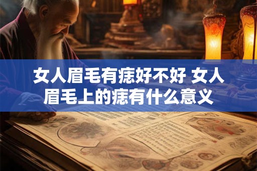 女人眉毛有痣好不好 女人眉毛上的痣有什么意义