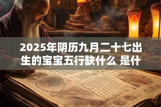 2025年阴历九月二十七出生的宝宝五行缺什么 是什么命 2025年阴历九月二十七出生的宝宝五行缺什么 是什么命