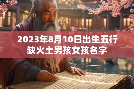 2023年8月10日出生五行缺火土男孩女孩名字
