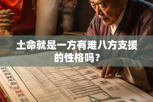 土命就是一方有难八方支援的性格吗？