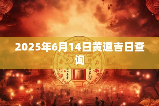 2025年6月14日黄道吉日查询