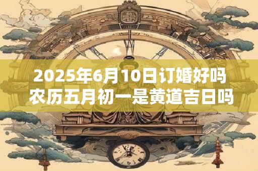 2025年6月10日订婚好吗 农历五月初一是黄道吉日吗
