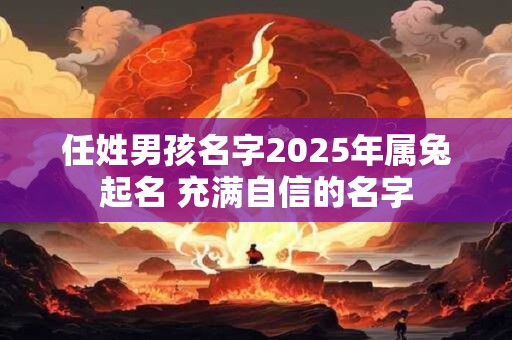 任姓男孩名字2025年属兔起名 充满自信的名字