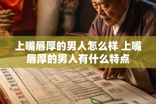 上嘴唇厚的男人怎么样 上嘴唇厚的男人有什么特点