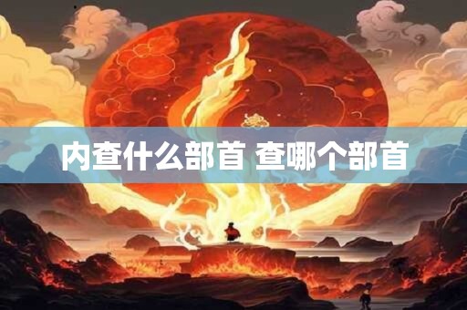 内查什么部首 查哪个部首
