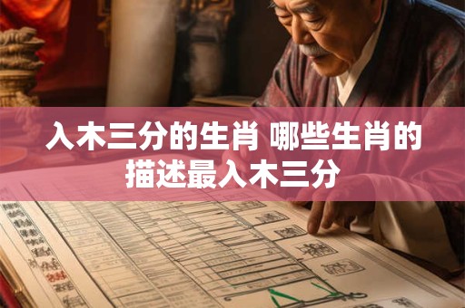 入木三分的生肖 哪些生肖的描述最入木三分