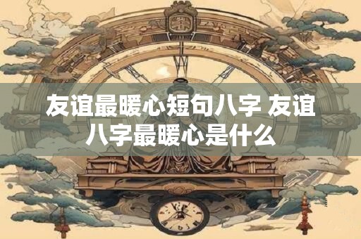 友谊最暖心短句八字 友谊八字最暖心是什么