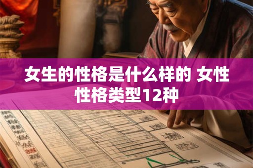 女生的性格是什么样的 女性性格类型12种