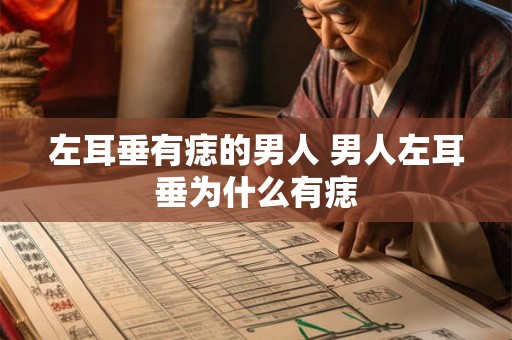 左耳垂有痣的男人 男人左耳垂为什么有痣