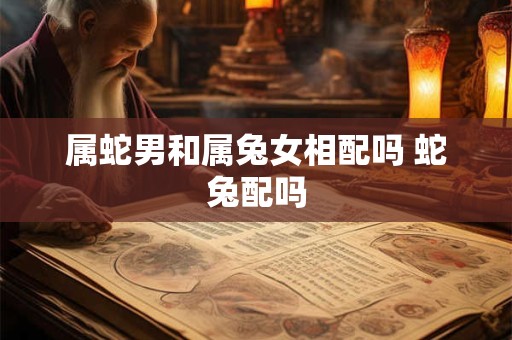 属蛇男和属兔女相配吗 蛇兔配吗