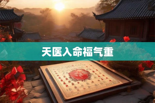 天医入命福气重